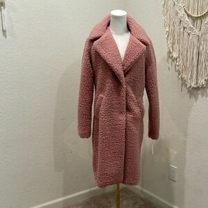 Lucky Brand Dusty Pink Teddy Jacket